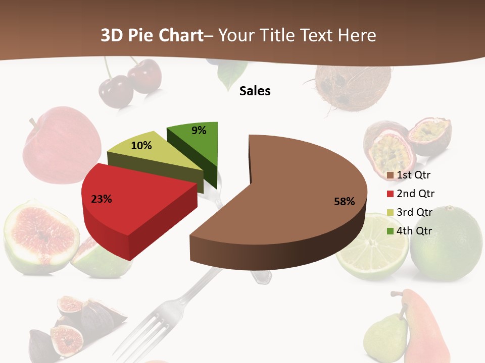 Blueberry Grape Clock PowerPoint Template