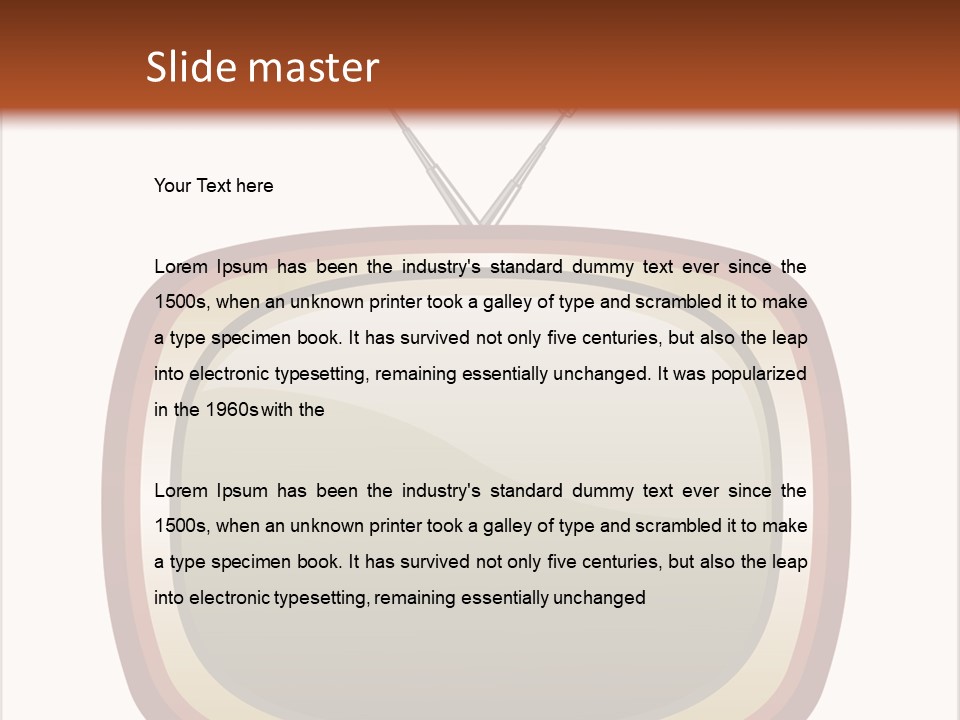 Montrer Receiver Vid PowerPoint Template