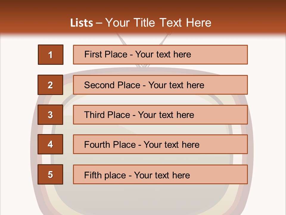 Montrer Receiver Vid PowerPoint Template