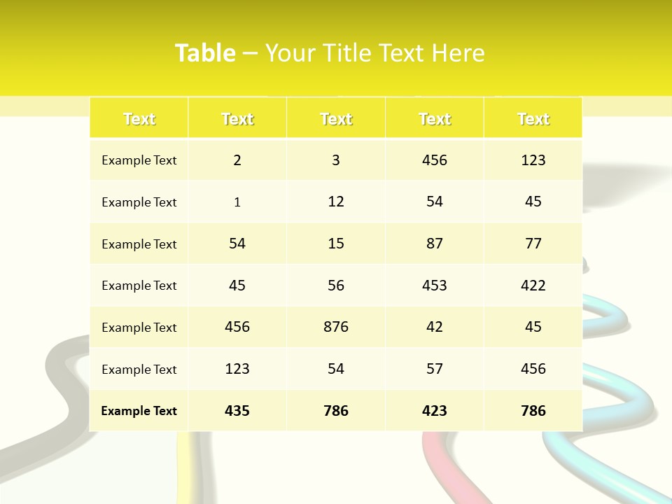 Range Colour Iso PowerPoint Template