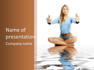 Yoga Stretching Fitness PowerPoint Template