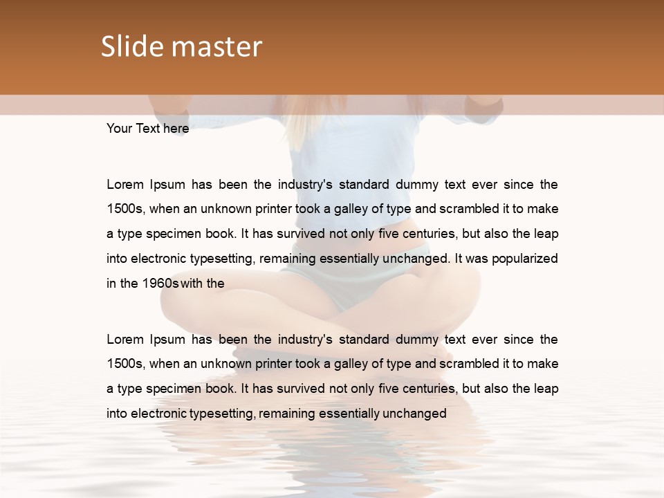 Yoga Stretching Fitness PowerPoint Template