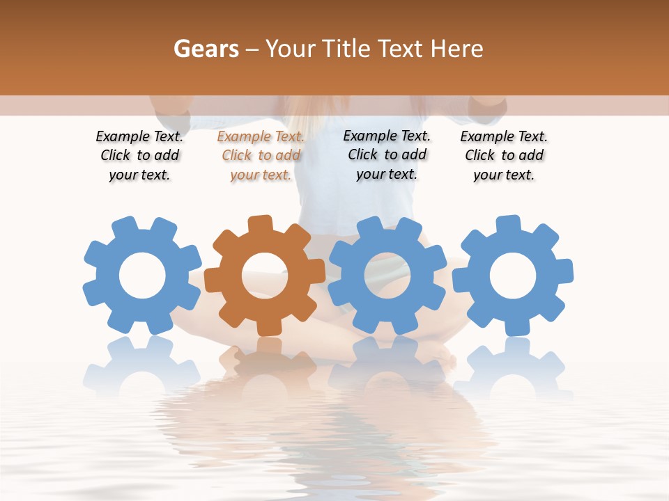 Yoga Stretching Fitness PowerPoint Template