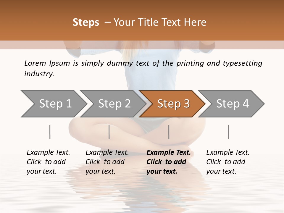 Yoga Stretching Fitness PowerPoint Template