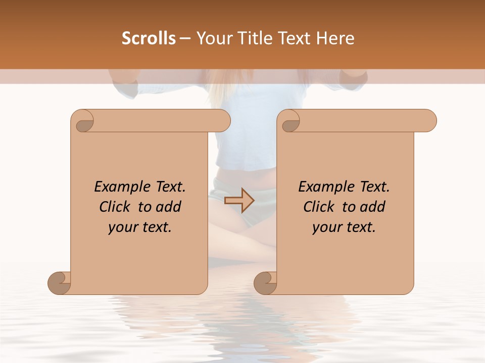 Yoga Stretching Fitness PowerPoint Template