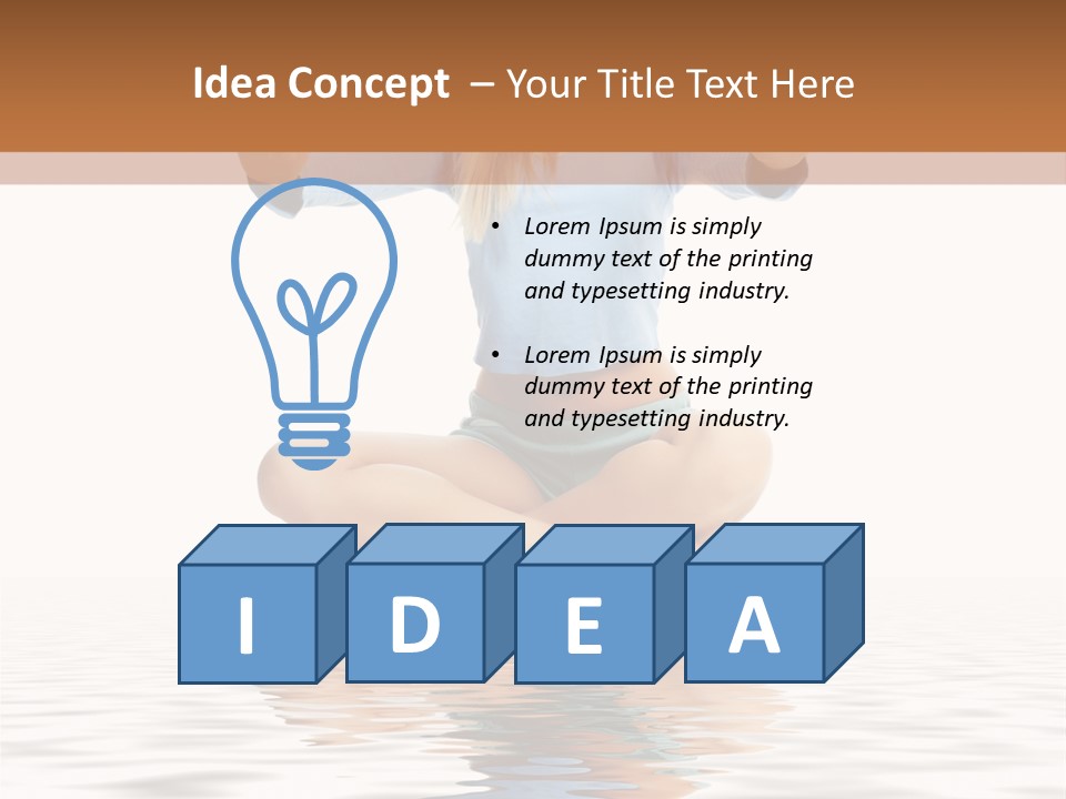 Yoga Stretching Fitness PowerPoint Template