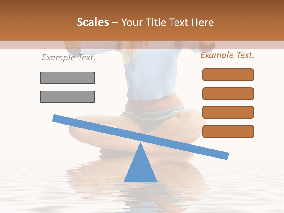 Yoga Stretching Fitness PowerPoint Template