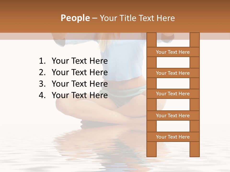 Yoga Stretching Fitness PowerPoint Template
