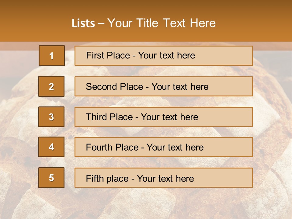 Brown Food Fresh PowerPoint Template