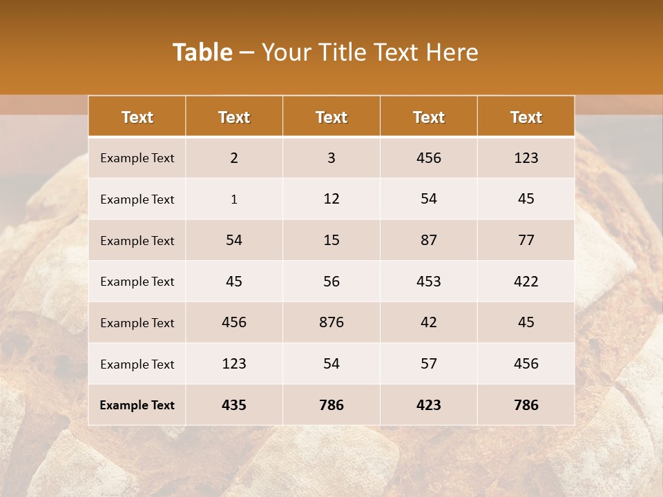 Brown Food Fresh PowerPoint Template