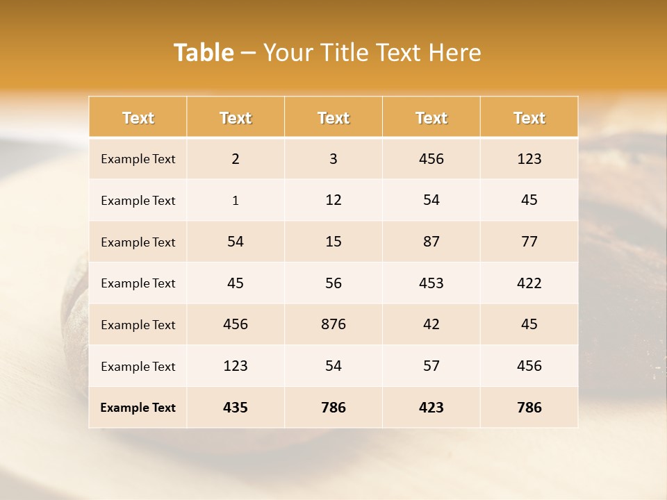 Food Brown Baked PowerPoint Template
