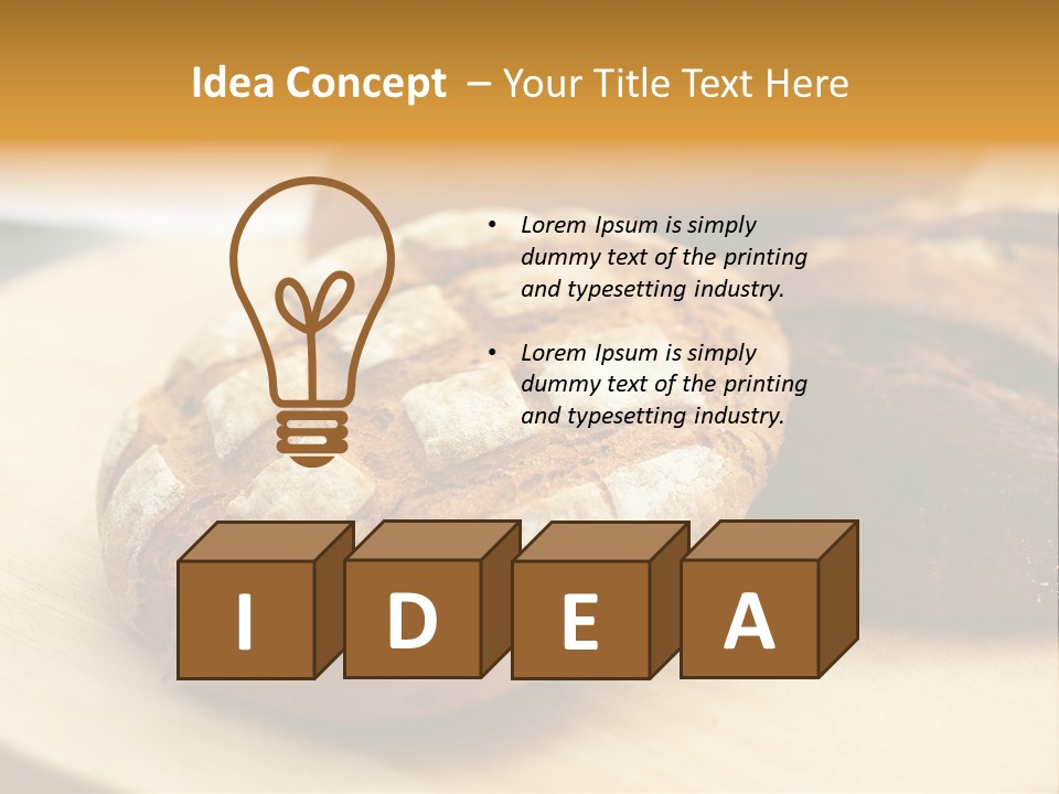 Food Brown Baked PowerPoint Template