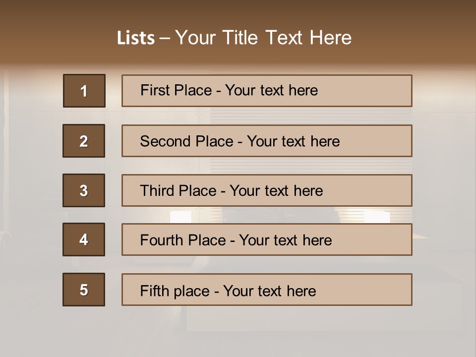 Trendy Bedroom Modern PowerPoint Template