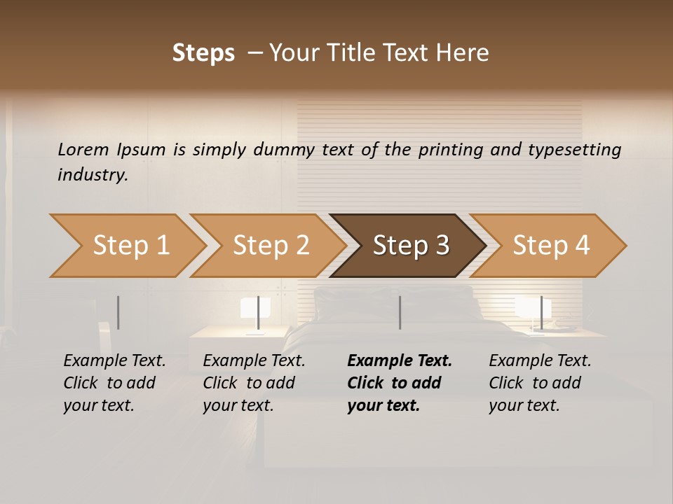 Trendy Bedroom Modern PowerPoint Template
