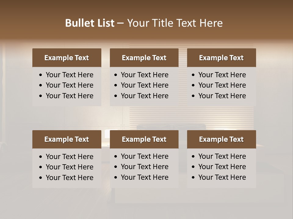 Trendy Bedroom Modern PowerPoint Template