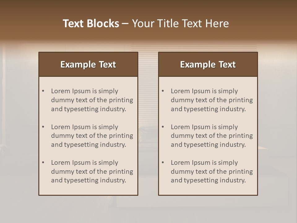 Trendy Bedroom Modern PowerPoint Template