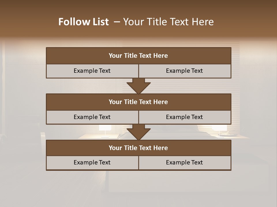 Trendy Bedroom Modern PowerPoint Template