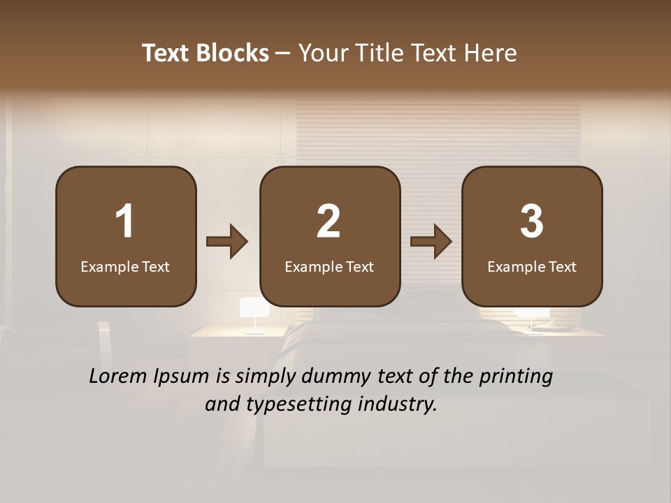 Trendy Bedroom Modern PowerPoint Template