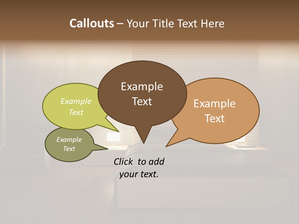 Trendy Bedroom Modern PowerPoint Template