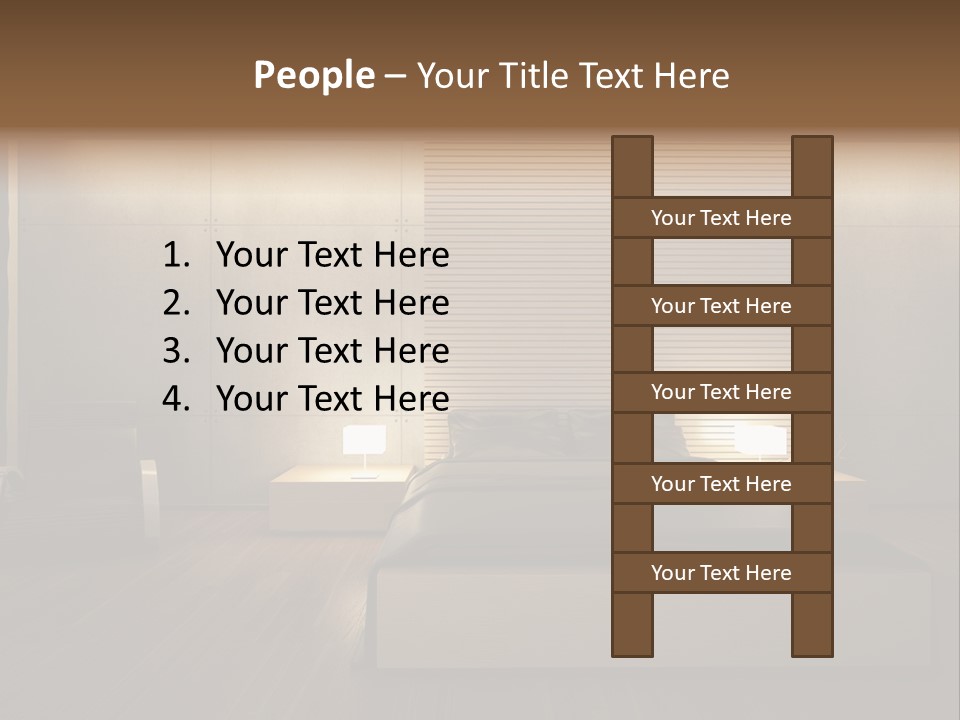 Trendy Bedroom Modern PowerPoint Template