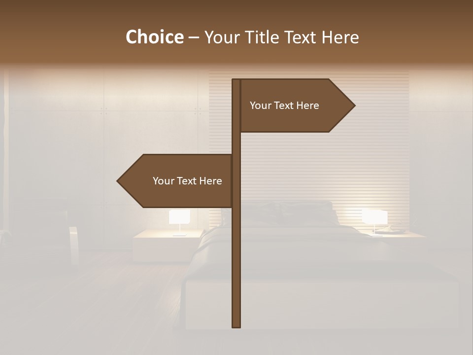 Trendy Bedroom Modern PowerPoint Template