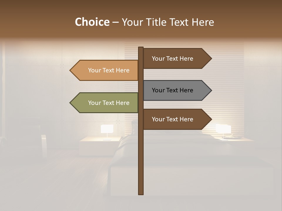 Trendy Bedroom Modern PowerPoint Template
