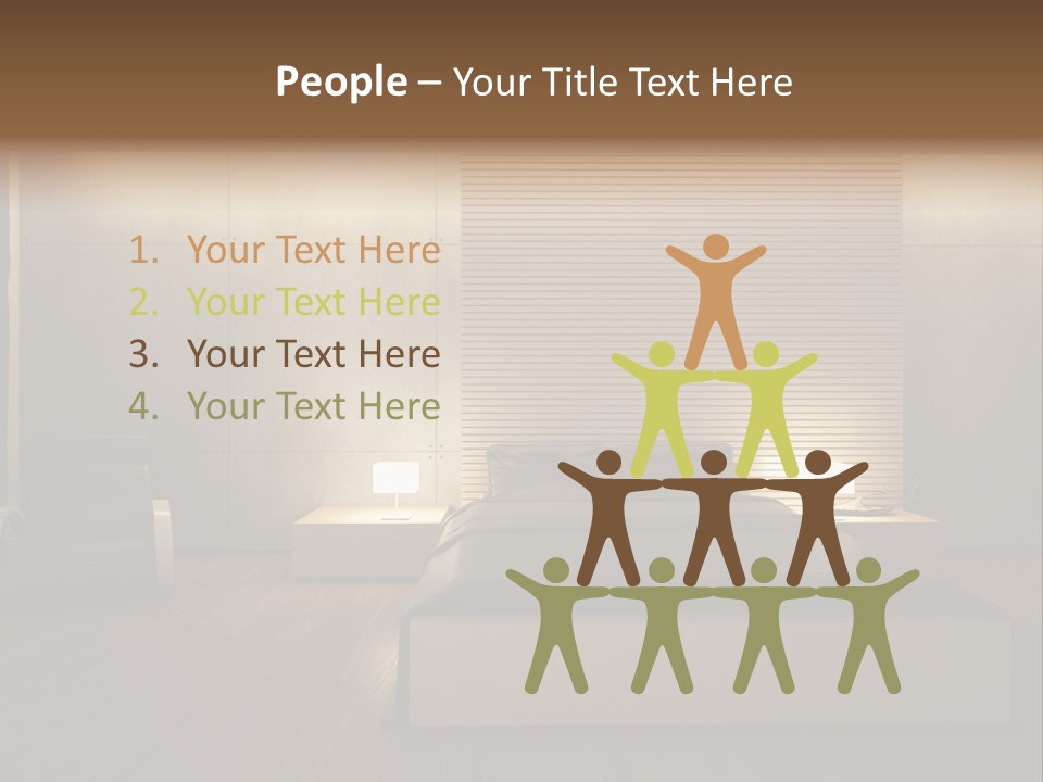 Trendy Bedroom Modern PowerPoint Template