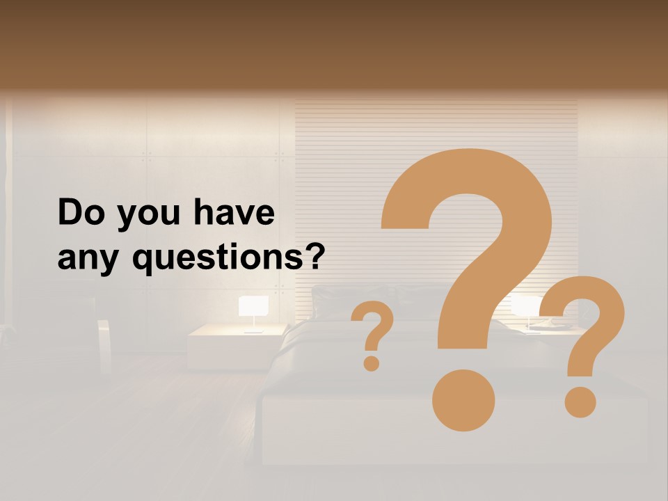 Trendy Bedroom Modern PowerPoint Template