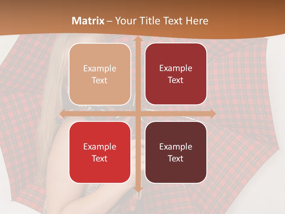 Female Sunshade Youth PowerPoint Template