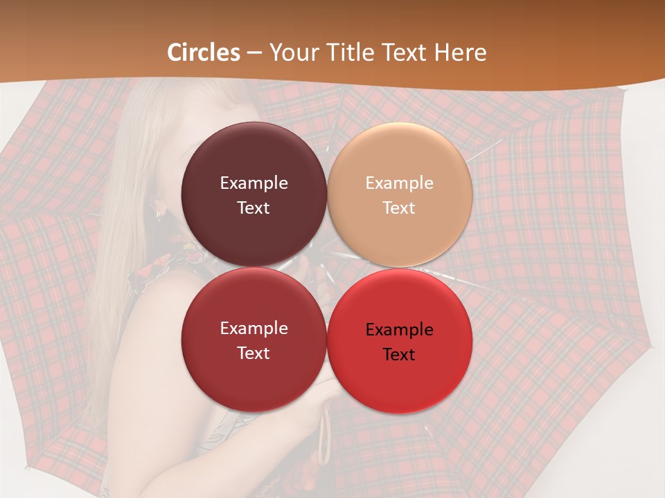 Female Sunshade Youth PowerPoint Template