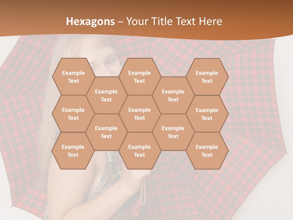 Female Sunshade Youth PowerPoint Template