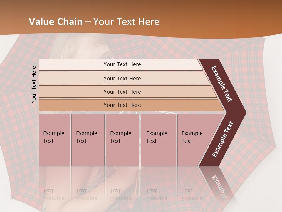 Female Sunshade Youth PowerPoint Template