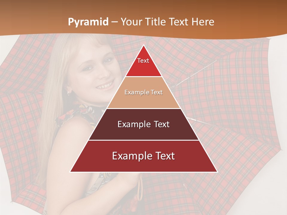 Female Sunshade Youth PowerPoint Template