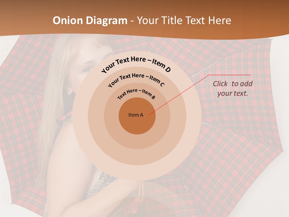 Female Sunshade Youth PowerPoint Template