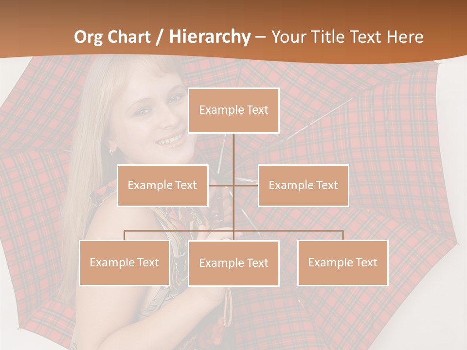 Female Sunshade Youth PowerPoint Template