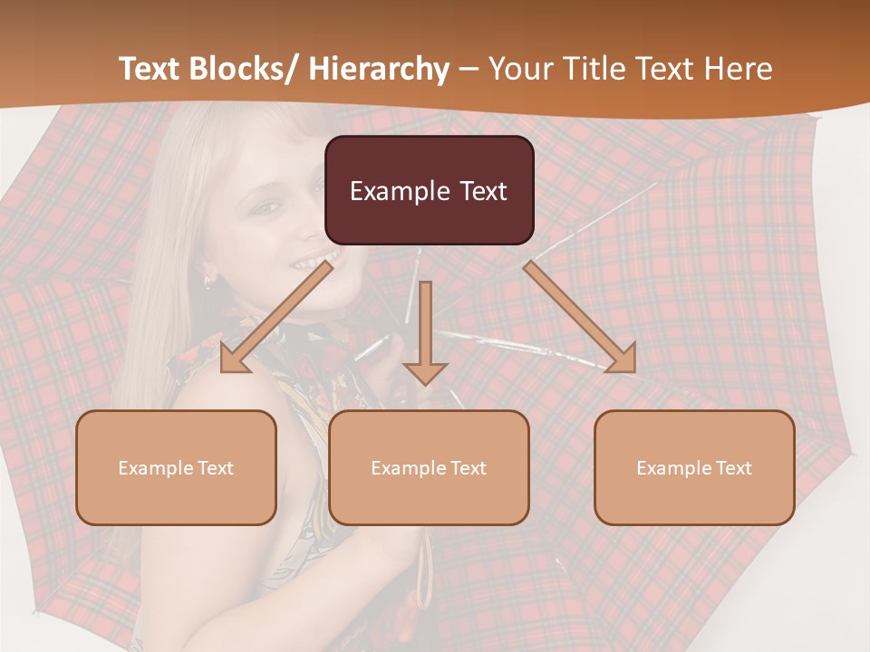 Female Sunshade Youth PowerPoint Template