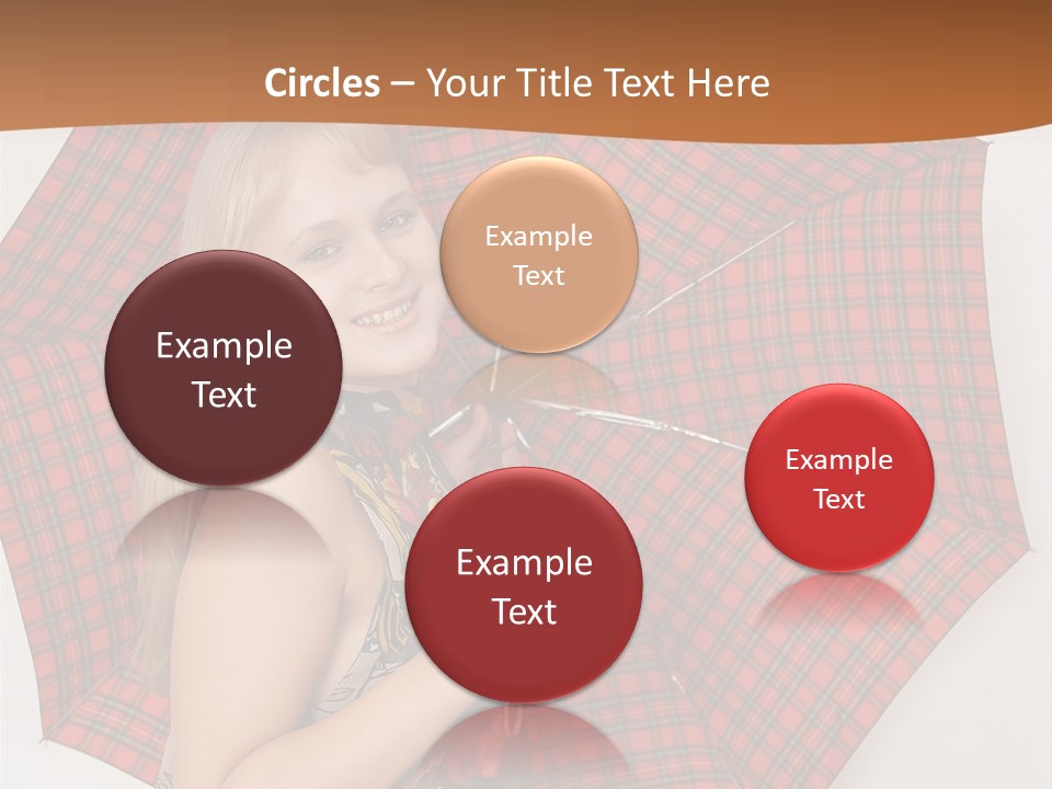 Female Sunshade Youth PowerPoint Template