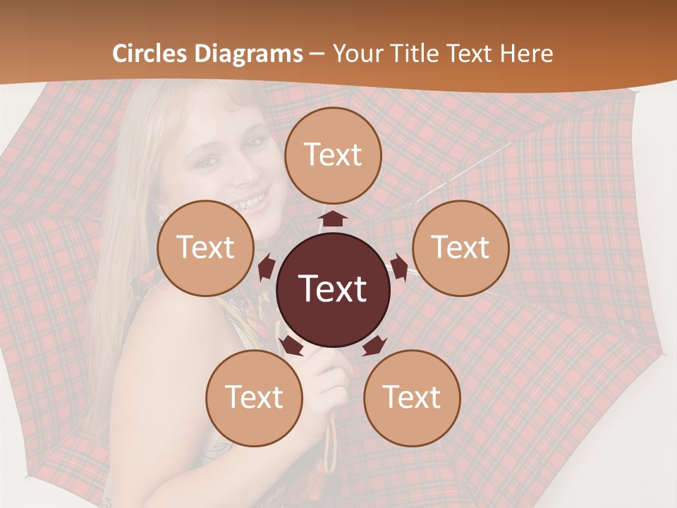 Female Sunshade Youth PowerPoint Template