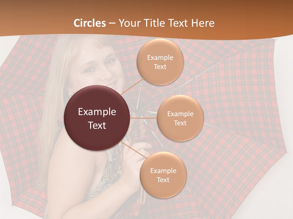 Female Sunshade Youth PowerPoint Template