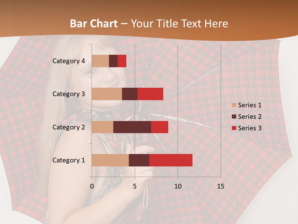 Female Sunshade Youth PowerPoint Template