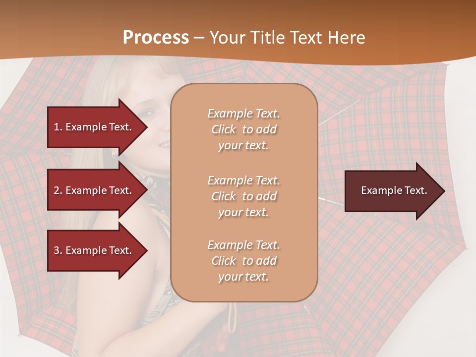 Female Sunshade Youth PowerPoint Template