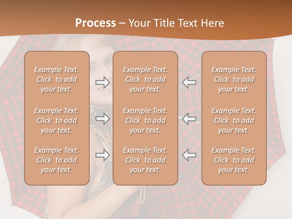 Female Sunshade Youth PowerPoint Template