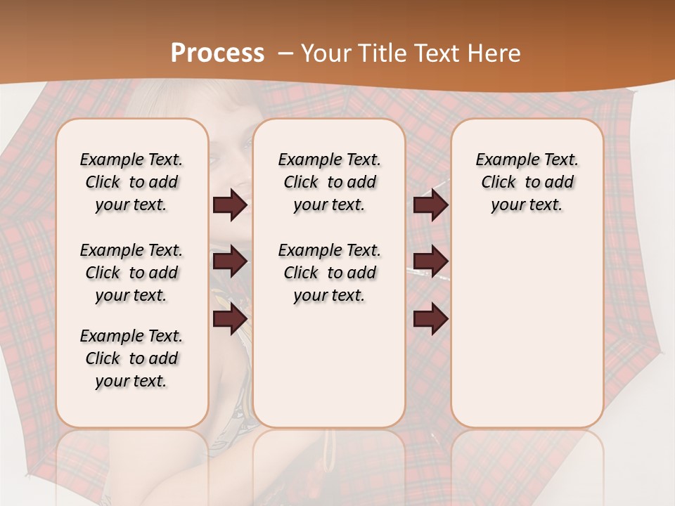 Female Sunshade Youth PowerPoint Template