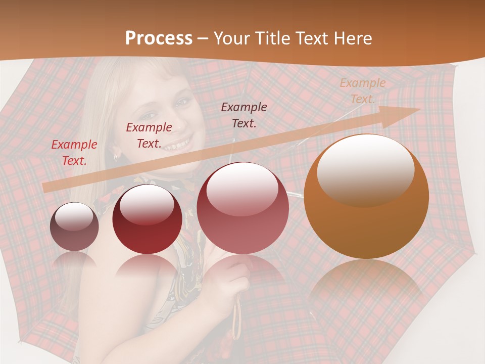 Female Sunshade Youth PowerPoint Template