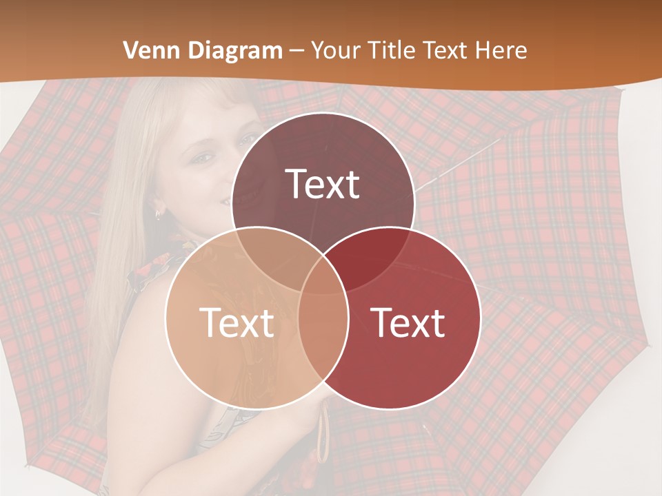 Female Sunshade Youth PowerPoint Template