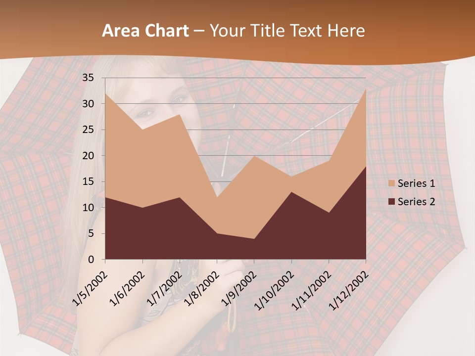 Female Sunshade Youth PowerPoint Template