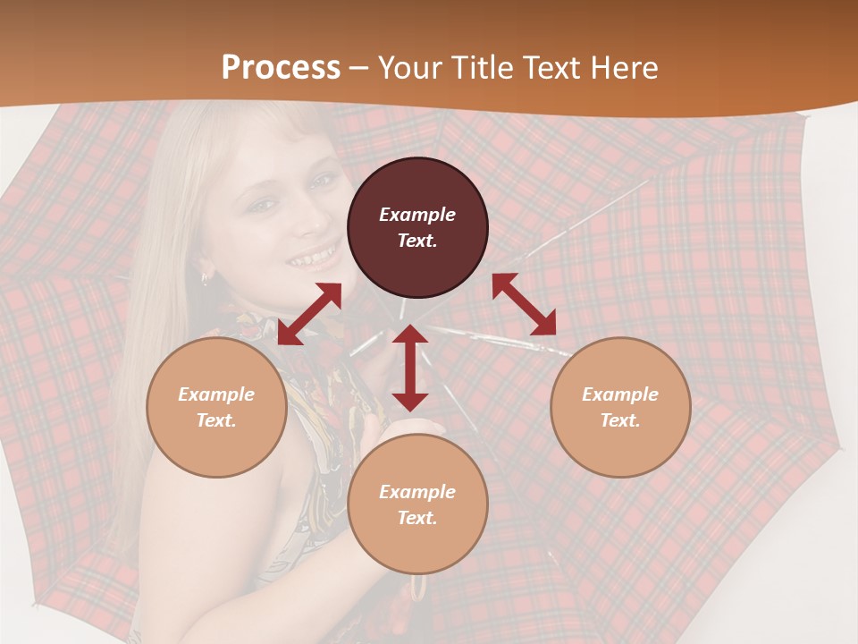 Female Sunshade Youth PowerPoint Template