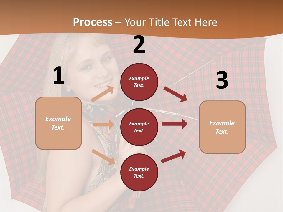 Female Sunshade Youth PowerPoint Template