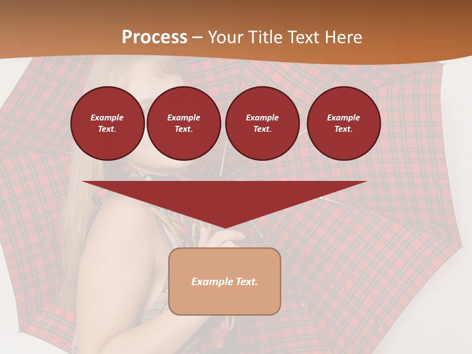 Female Sunshade Youth PowerPoint Template