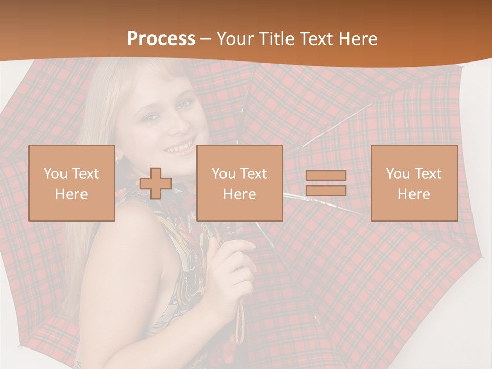 Female Sunshade Youth PowerPoint Template
